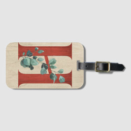 ウッド素朴&ユーカリ文字H ラゲッジタグ