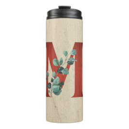 ウッド素朴&ユーカリ文字M タンブラー