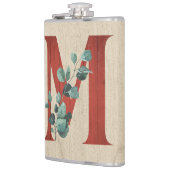 ウッド素朴&ユーカリ文字M フラスク (左)