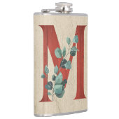 ウッド素朴&ユーカリ文字M フラスク (右)