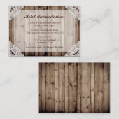 ウッド素朴&レースホテル宿泊施設 エンクロージャーカード (正面/裏面)
