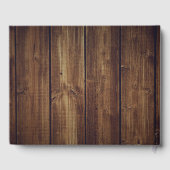 ウッド素朴&レース結婚ズゲストブック ゲストブック (裏面)