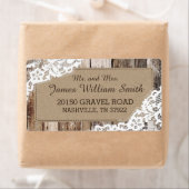 ウッド素朴・レース・カントリー・ウェスタン結婚ズ・ラベル ラベル (インサイチュ)