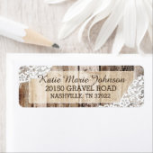 ウッド素朴・レース・カントリー・ウェスタン結婚ズ・ラベル ラベル (インサイチュ)