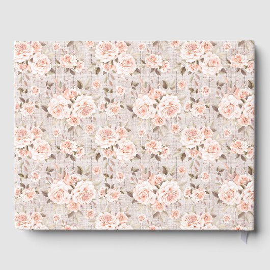 ウッド素朴&ロマンチックバラシャビーシック結婚ズ ゲストブック (裏面)