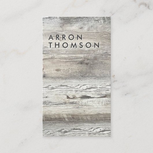 ウッド素朴 名刺 (正面)