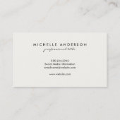 ウッド素朴 名刺 (裏面)