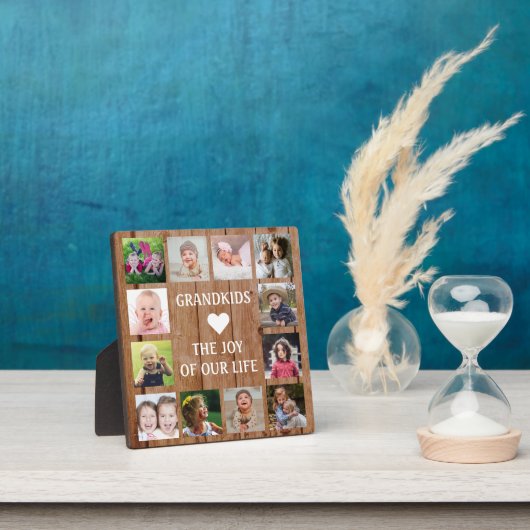 ウッド素朴 12フォトコラージュ孫引用文 フォトプラーク (インサイチュ)