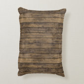 ウッド素朴Lプランクス#1ネイビークローバー3 M'gram アクセントクッション (裏面(縦))