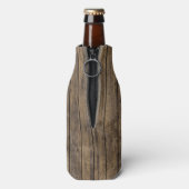 ウッド素朴Lプランクス#1ネイビークローバー3 M'gram ボトルクーラー (ボトル裏面)