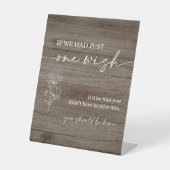 ウッド結婚の追悼式ここにサインを 台座サイン (正面)