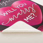 ウッド結婚ハートの提案 – 私と結婚 シェルパブランケット (3/4)