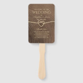 ウッド結婚式 プログラムハンドファン ハンドファン (正面)