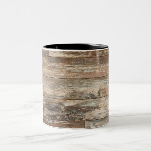 ウッド絵画の素朴スタイル ツートーンマグカップ (中央)