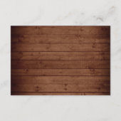 ウッド赤面バラフローラランタン結婚ズ詳細 エンクロージャーカード (裏面)