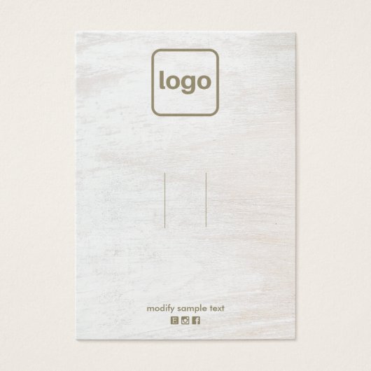 ウッド追加ロゴヘアアクセサリーまたはジュエリーディスプレイ (正面)