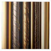 ウッド金ゴールドアモダンートランペリアコレクション タイル (正面)