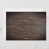 ウッド2素朴ハートフォトハッピーバレンタインデー シーズンカード (裏面)