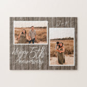 ウッド5周年記念結婚写真集カスタム館 ジグソーパズル (横)