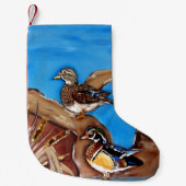 ウッド·アヒル スモールクリスマスストッキング (正面)