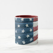 ウッド アメリカ国旗 マグカップ (中央)