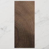 ウッド ウェディング メニュー (裏面)