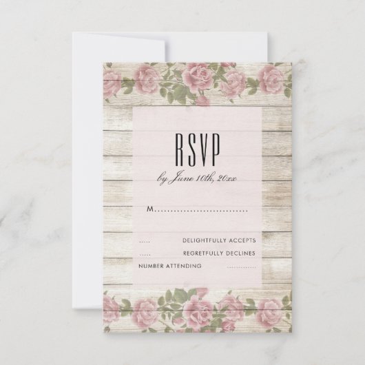 ウッド ウェディング RSVP のバラ (正面)