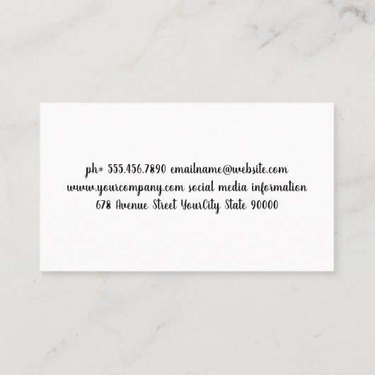 ウッド |エステート実在ホームロゴ 名刺 (裏面)