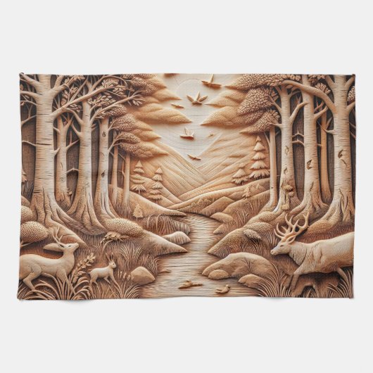 ウッド キッチンタオル (横)