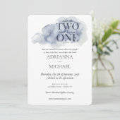 ウッド・キリストン・トゥー・ビカム・ワン・ウォーターカラー・ブルー 招待状 (スタンド正面)