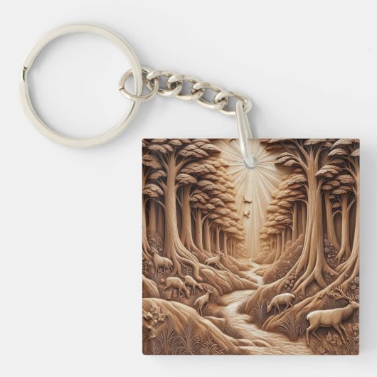 ウッド キーホルダー (正面)