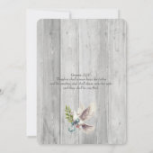 ウッド クリスチャン ダブ ツー ビカム ワン 招待状 (裏面)