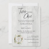 ウッド クリスチャン 結婚式 ウェディング 招待状 (正面)