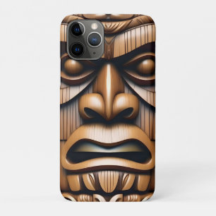 ウッド・グレイン・ニュージーランド・ティキ iPhone 11 PROケース