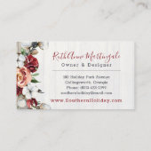 ウッド&サザンカントリー素朴コットンブティック 名刺 (裏面)