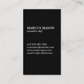 ウッド | シェフナイフモノグラム 名刺 (裏面)