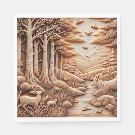 ウッド スタンダードランチョンナプキン (正面)