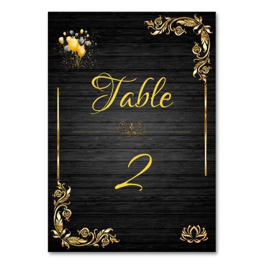 ウッド テーブルナンバー (正面)