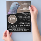 ウッド·ハト、ペスト·コント広告ロールズ チラシ (手)