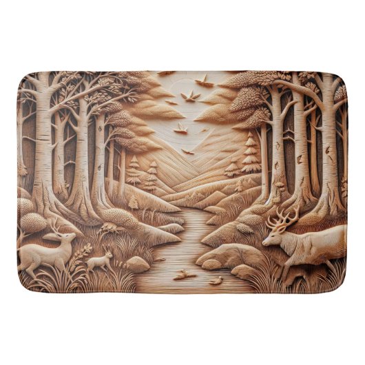 ウッド バスマット (正面)