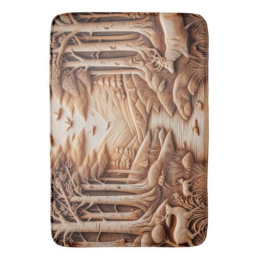 ウッド バスマット (正面縦)