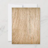 ウッド バーク ベイビー ブレス ハート ラスティック ウェディング セーブザデート (裏面)