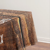 ウッド&バ素朴ラップひまわり結婚のモノグラム テーブルクロス (インサイチュ)