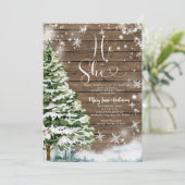 ウッド ヒー シー エバーグリーン ウィンター 性別発表 招待状 (スタンド正面)