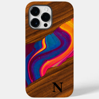 ウッド ビブラント カラー リバー Case-Mate iPhone 14 PRO MAXケース