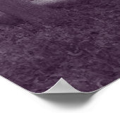 ウッド、ビュートパークカーディフ – 紫の色調のBW ポスター (角)