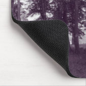 ウッド、ビュートパークカーディフ – 紫の色調のBW マウスパッド (コーナー)