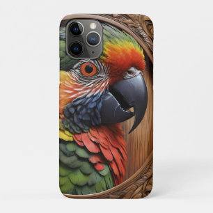 ウッド・フレーム・オーストラリア・レインボー・ロリケット iPhone 11 PROケース