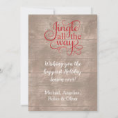 ウッド&ブーツウェスタンテーマクリスマス シーズンカード (裏面)