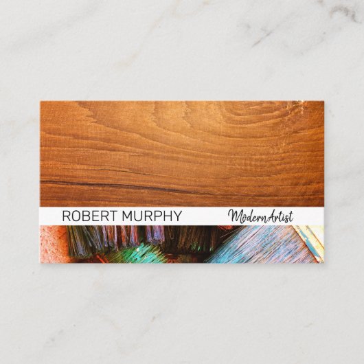 ウッド |ブ絵を描ブ 名刺 (正面)